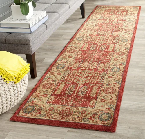 Miniatura 7 de SAFAVIEH Mahal Collection - Alfombra decorativa, 2.2 x 4 pies, azul marino y natural, diseño oriental tradicional, no desprende pelusa y de fácil