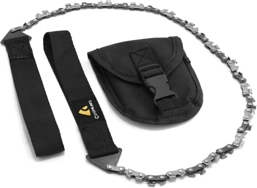 Coghlan's Motosierra de bolsillo de 37 pulgadas, sierra manual compacta de mano con 26 dientes afilados, herramienta portátil y ligera para acampar,