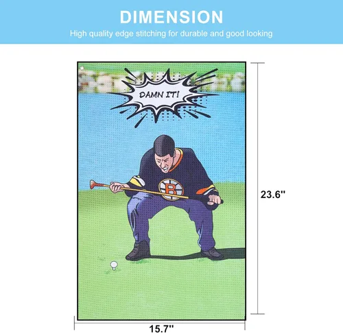 Miniatura 3 de Toalla de golf DUNGGLE 3 piezas, divertido juego de limpieza de palos de golf para bolsas de golf con clip, divertidos regalos para fanáticos