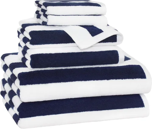 Miniatura 16 de ORIGINAL KIDS Juego de 6 toallas – Bath Time Sugar & Spice – 2 toallas, 2 toallas de mano y 2 paños – 100% algodón jacquard suave absorbente toalla