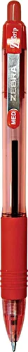 Miniatura 4 de Zebra Pen Z-Grip - Bolígrafo retráctil, punta media de 0.039 pulgadas, 12 bolígrafos de tinta negra y 12 rojas, paquete a granel de 24