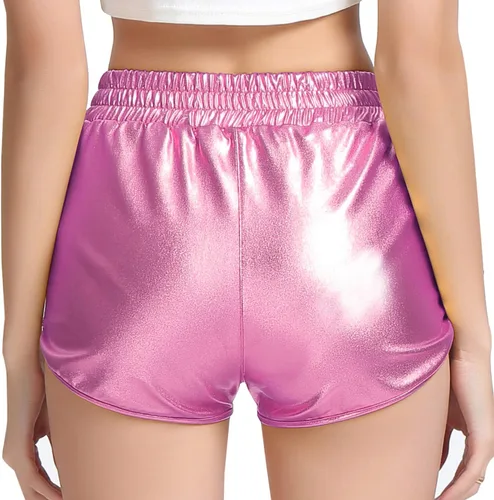 Miniatura 5 de Mirawise Girls Metallic Shorts Shiny Hot Pants Sparkly Dance Outfits Short Pants