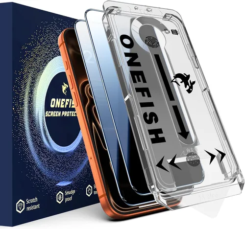 Miniatura 16 de OneFish Protector de pantalla de vidrio templado de borde completo para iPhone 11 Pro/XS/X de 5.8 pulgadas, paquete de 2 refuerzos de bordes, HD