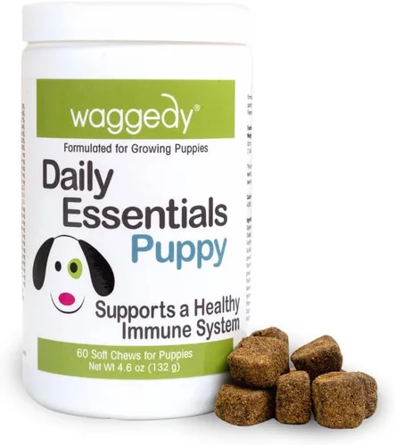 Miniatura 10 de waggedy Daily Essentials - Masticables suaves para adultos, multivitamínico para perros y partidario del sistema inmunológico, suplemento