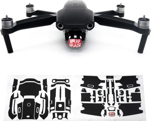 Miniatura 12 de Wrapgrade Unidad Principal Skin Compatible con DJI Mavic Air 2 (Titanio)
