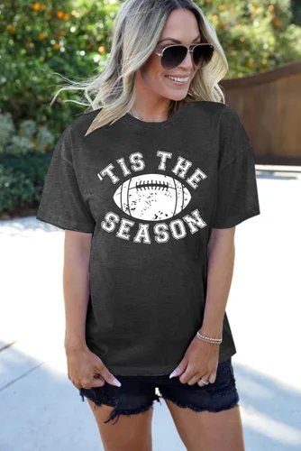Miniatura 3 de Camisetas de fútbol para mujer para el día del partido, camiseta gráfica de fútbol domingo, camiseta de fondo