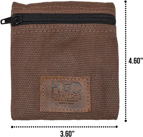Miniatura 16 de Hide & Drink, Bolsa de condón de lona encerada resistente al agua, bolsa de bolsillo con tecnología Change Valuables, regalo clásico para socios