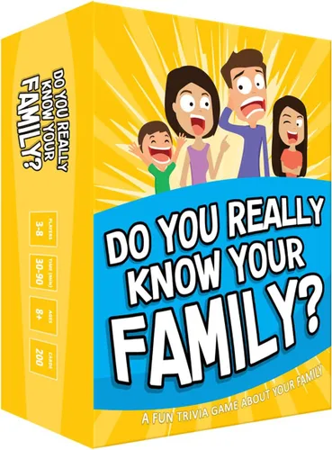 ¿Realmente conoces a tu familia? Un divertido juego familiar lleno de temas de conversación y desafíos - Ideal para niños, adolescentes y adultos