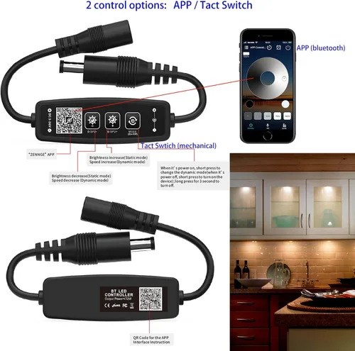 Miniatura 4 de Luces LED inteligentes de disco con control de aplicación, iluminación de gabinete regulable con Bluetooth, sincronización de música y función