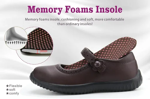 Miniatura 4 de JABASIC Zapatos de uniforme escolar Mary Jane para niña