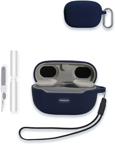 Miniatura 12 de Funda para JBL Endurance Race TWS True Wireless Sports Earbuds, WUNIAK Soft Silicone Protector, portátil, resistente a los arañazos, a los golpes