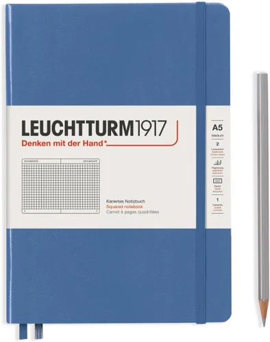 Miniatura 19 de LEUCHTTURM1917 - Cuaderno de tapa dura mediano A5 con 251 páginas numeradas para escritura y diario (verde menta, con puntos)