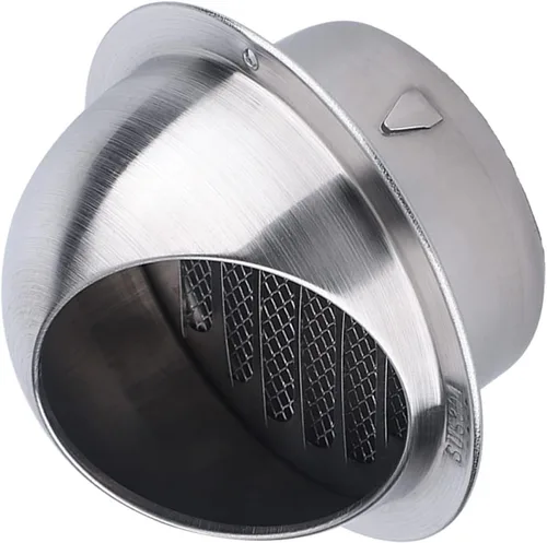 MBROS Cubierta de rejilla de rejilla de rejilla de acero inoxidable, rejilla de ventilación, extractor redondo de acero inoxidable 304, cubierta