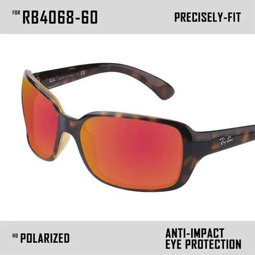 Miniatura 2 de TRUSHELL Lentes de repuesto polarizadas para gafas de sol Ray-Ban RB4068 de 2.362 in