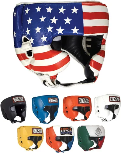 Miniatura 11 de Ringside, Muay Thai, MMA, casco con protección para enfrentamiento de boxeo con laterales Blanco