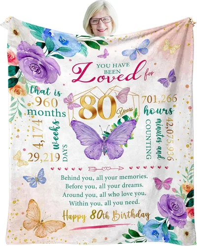Miniatura 11 de Regalos de cumpleaños para mujeres, regalos de feliz cumpleaños para mujeres, manta decorativa de amistad de 50" x 60", las mejores ideas de regalos