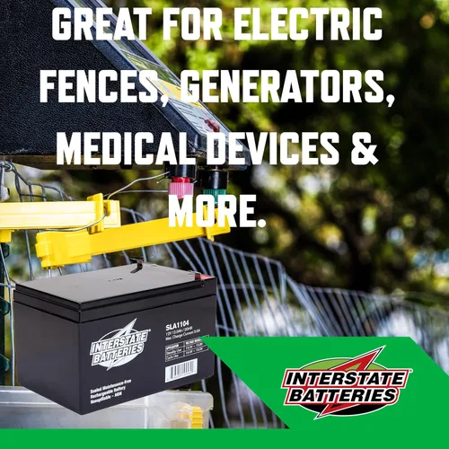 Miniatura 3 de Interstate Batteries Batería de 12 V 12 Ah (4 unidades) (terminal F2) SLA AGM VRLA Recargable Reemplazo para APC, alimentación de reserva UPS