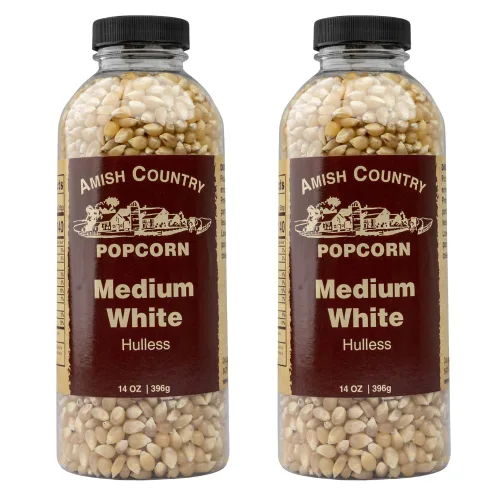 Miniatura 14 de Amish Country Popcorn Bolsa de 1 libra Granos de palomitas de maíz blancos medianos A la antigua, sin OGM y sin gluten