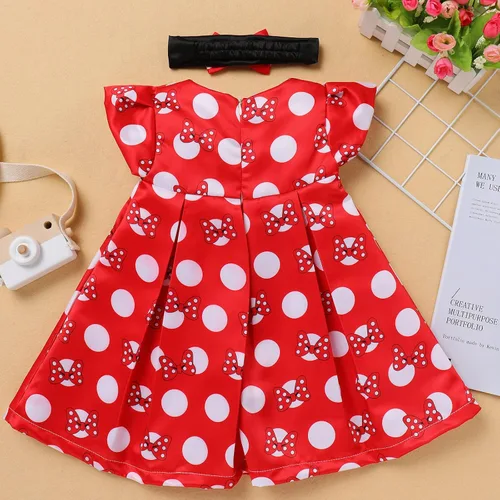 Miniatura 3 de Vestido floral de satén para recién nacido, con flores, para niñas, vestido de fiesta de princesa, para cumpleaños, comunión, bautismo, para sesión