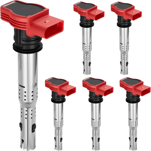 Miniatura 24 de BDFHYK Paquete de bobinas de encendido UF529 y bujías de iridio 4644 compatibles con Audi A3 A4 Allroad Quattro A5 Quattro Q5 TT Quattro Volkswagen