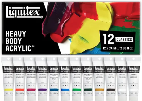 Miniatura 8 de Liquitex Professional Heavy Body - Pintura acrílica, 6 x 59 ml (2.0 fl oz), juego de colores fluorescentes
