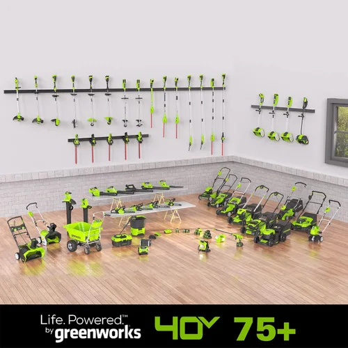 Miniatura 6 de Greenworks Soplador axial inalámbrico de 40 V (110 MPH / 390 CFM), batería de 2.5 Ah y cargador incluidos