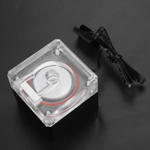Miniatura 8 de Bomba de agua silenciosa, bomba de agua integrada de refrigeración por agua de PC, soporta velocidad de control inteligente PWM, conexión universal