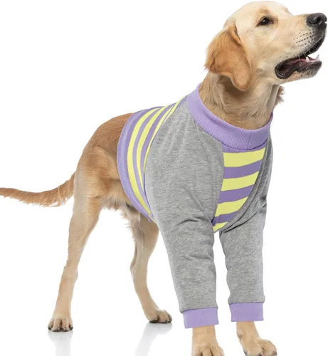 Miniatura 17 de FUAMEY Manga de recuperación para perros con protector de codo, camisa para perros para dejar de lamer las articulaciones, traje de manga larga