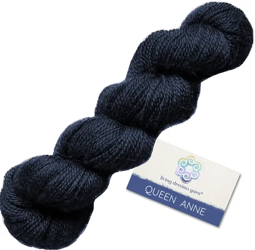 Miniatura 20 de Living Dreams Queen Anne LACE - Ovillo de lana 100% suave y lujosamente suave, color azul