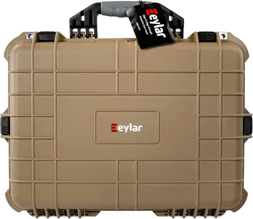 Miniatura 8 de Eylar - Maletín protector para cámara, de 51 cm, resistente al agua y a los golpes, con espuma, color negro