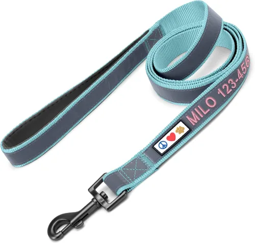 Miniatura 28 de Pawtitas correa para mascotas/cachorro de ft reflectante de perro con collar y arnés de juego que se venden por separado., Rosado (Pink Camo)