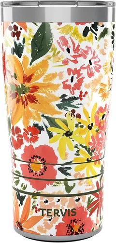 Miniatura 28 de Tervis Traveler - Vaso aislado de triple pared Sara Berrenson de algas marinas profundas mantiene las bebidas frías y calientes, 20 onzas, acero