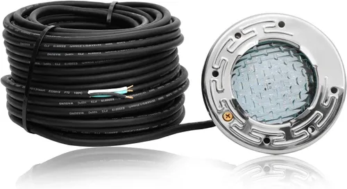 Miniatura 10 de Luces LED de spa de 6 pulgadas para piscina enterrada, 50 pies AC120V 6 pulgadas, luces blancas de piscina, luz subacuática de spa para piscinas