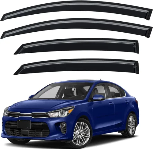 Miniatura 38 de YQAUTEC Viseras de Ventana Protectores de Lluvia para Honda Civic 2022 2023 2024 2025 2026, Deflectores de Viento de Ventilación de Ventana Fuera