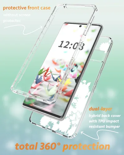 Miniatura 3 de for Google Pixel 7 Case，Google 7 Phone Case，for Girls Women Cover Design Dual Layer Slim Fit Drop Proof Impact Resistant Shockproof Clear Case