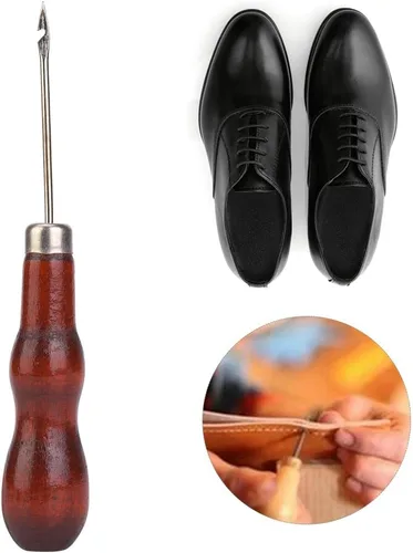 Miniatura 4 de Juego de 5 ganchos de ganchillo con mango de madera, agujas de tejer ergonómicas para manos artríticas, ganchos de ganchillo de metal
