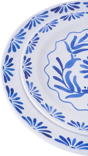 Miniatura 2 de Azul - Pinzas para ensalada de melamina duraderas de 10.6 pulgadas, resistentes a las roturas y aptas para lavavajillas, 2 piezas para interiores