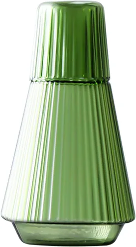Miniatura 12 de Sizikato Jarra de agua de vidrio de borosilicato ámbar de 26 onzas con vaso de cristal.