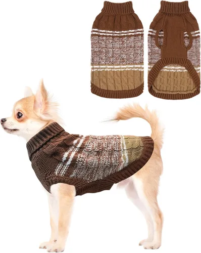 Miniatura 44 de Mihachi Suéteres para Perros Pequeños y Medianos Niña o Niño, Camisa Cálida y Suave para Perros, Abrigo para Perros para Clima Frío con Cuello
