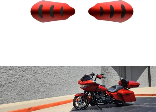 Miniatura 40 de Advanblack Protectores de mano Road Glide 2024 Alpine Green para Harley Touring y Softails
