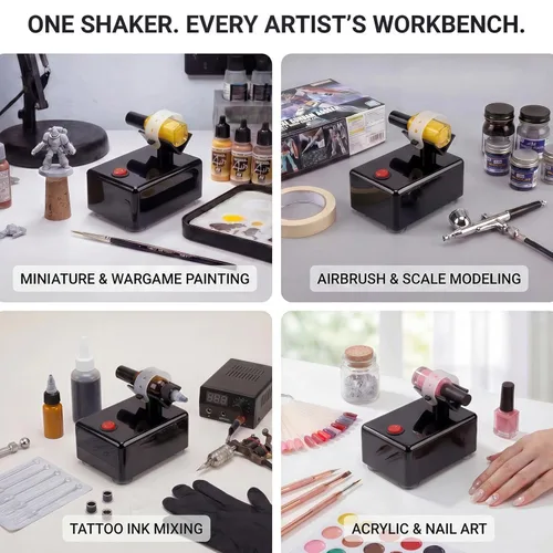 Miniatura 5 de Mezclador de esmalte de uñas modelo Paint Shaker, máquina mezcladora de vórtice para pigmentos, esmalte de uñas, adhesivos de pegamento