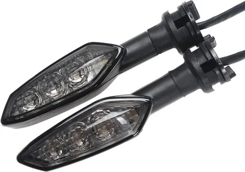 Miniatura 8 de Indicadores de motocicleta compatibles con Yamaha YZF-R6 2008-2016 LED luz de marcha delantera ahumada