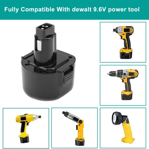 Miniatura 3 de CREABEST Paquete de 2 baterías de repuesto 9.6V 3.5Ah Ni-MH para Dewalt DW9062 Dw9061 DW926 DC750KA DW955K DW955 DW926K-2 DW926K DW902 DW050 DE9062
