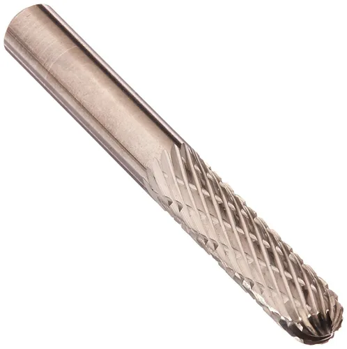 Miniatura 77 de Drill America SA-1 Rebaba de carburo/lima giratoria cilíndrica de doble corte para amoladora de troquel de 1/4" de diámetro x 5/8" de longitud