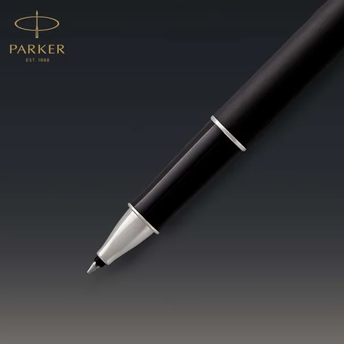 Miniatura 3 de PARKER Sonnet 1931523 - Bolígrafo de punta fina, laca negra mate con borde de paladio, tinta negra de punta fina (1931523), negro mate y cromo