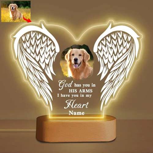 Miniatura 12 de Lámpara Nocturna Personalizada de Recuerdo para Mascotas, Lámpara de Noche de Simpatía, Lámpara de Acrílico Personalizada con Foto, Placa de Foto