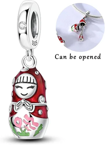Miniatura 131 de Hapour Dijes de plata de ley 925 para pulseras, collar, joyería europea, colgante de cuentas para mujeres y madres