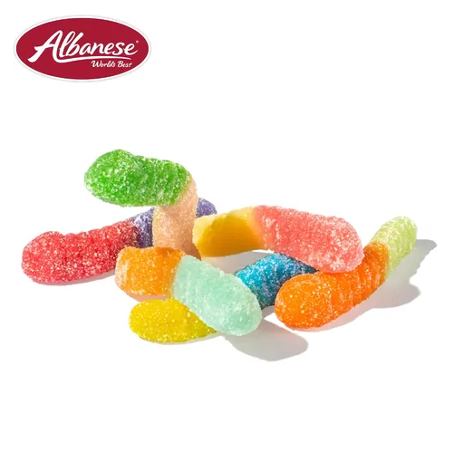 Miniatura 4 de Albanese World's Best Sour 12 Flavor Mini Gummi Worms Bolsa de caramelos de 0.85 onzas, paquete de 200 12 sabores ácidos únicos, sin gluten, sin