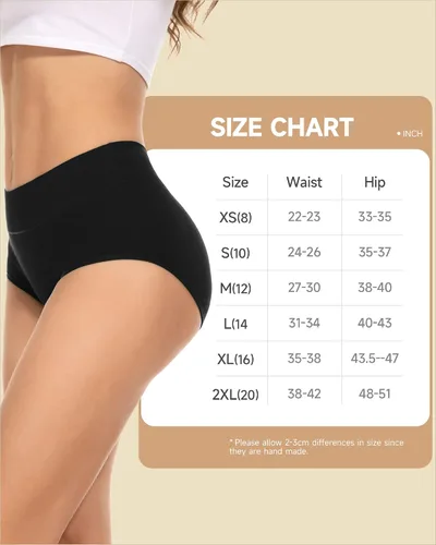 Miniatura 6 de PULIOU Ropa interior para mujer, paquete de 3, ropa interior elástica de algodón de cintura alta para mujer hipster posparto