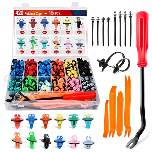 Miniatura 13 de Nilight 150 piezas de sujetadores de parachoques tipo empuje, clips de remache universales para automóviles y sujetadores para parachoques